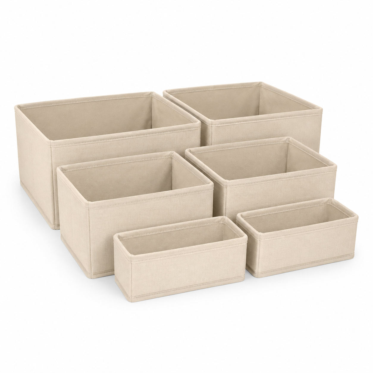 SoftGrid Fabric Drawer Organizer Set