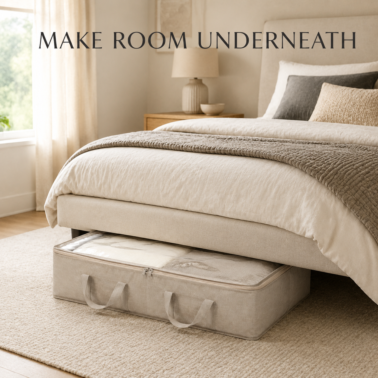 LinenFold Underbed Storage Bag