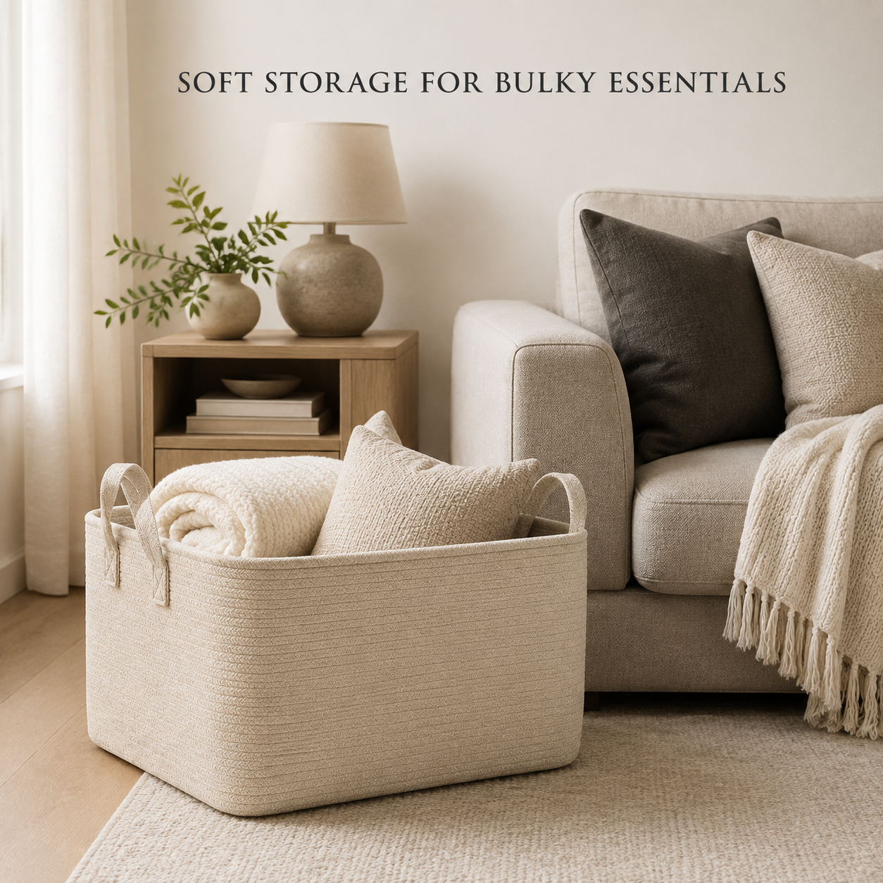BlanketCove Soft Storage Basket