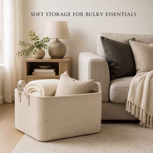 BlanketCove Soft Storage Basket