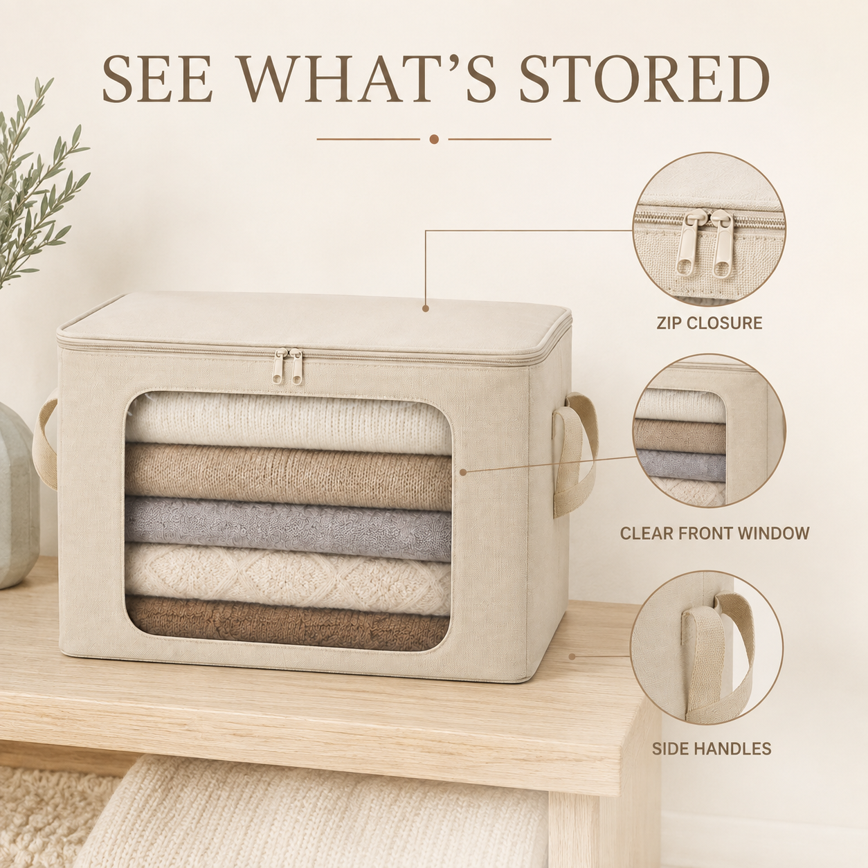 ClearView Sweater Storage Bin