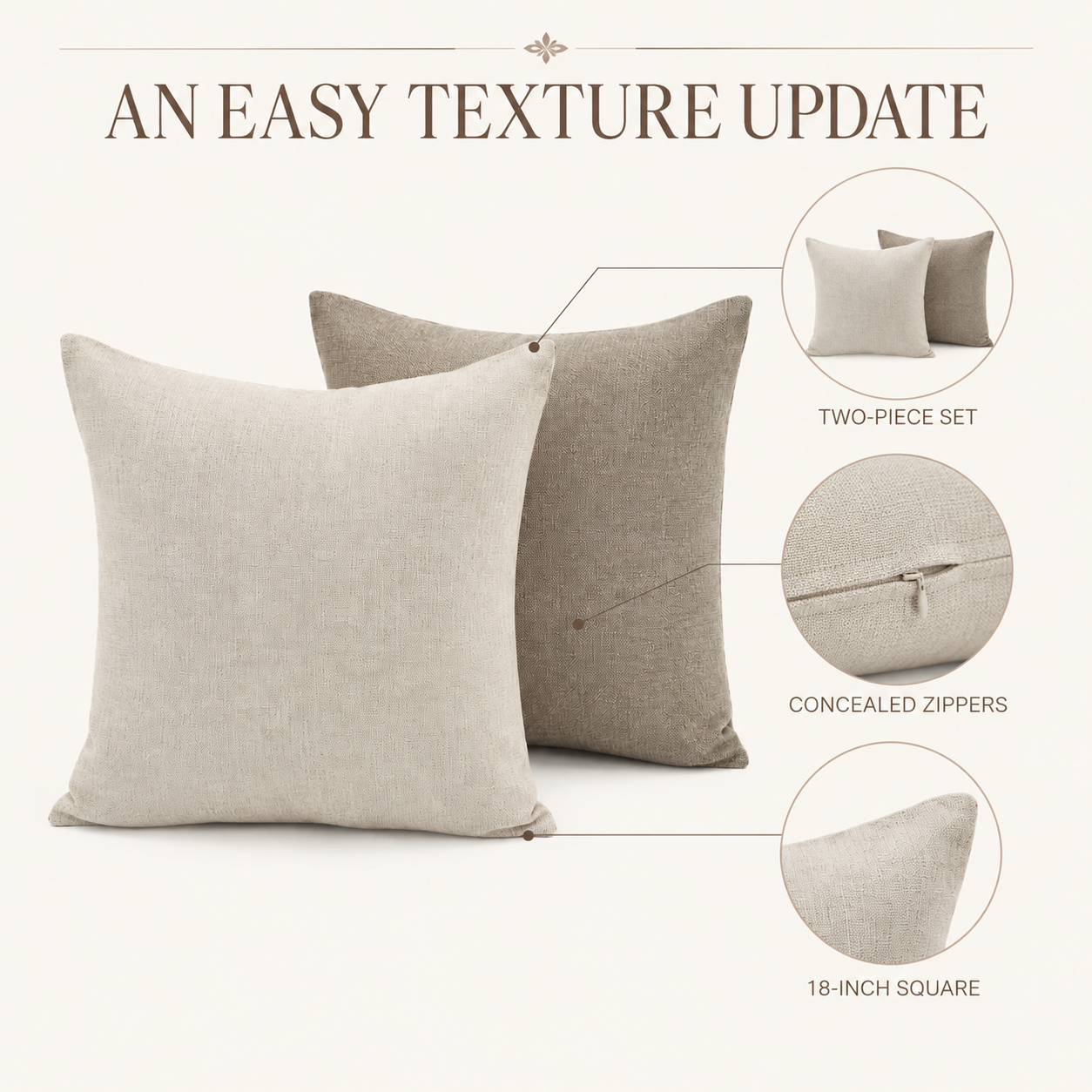 PillowKeep Cushion Cover Pair