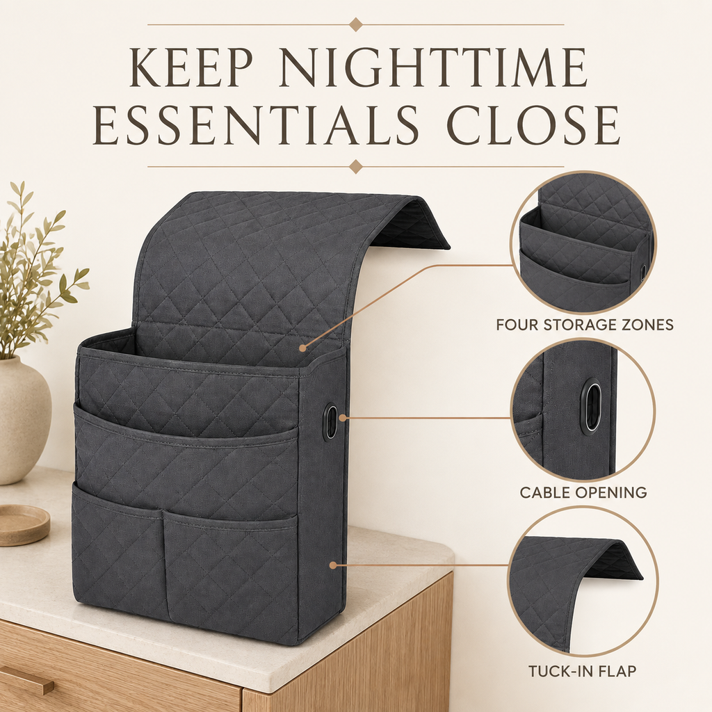 BedsideNest Pocket Organizer