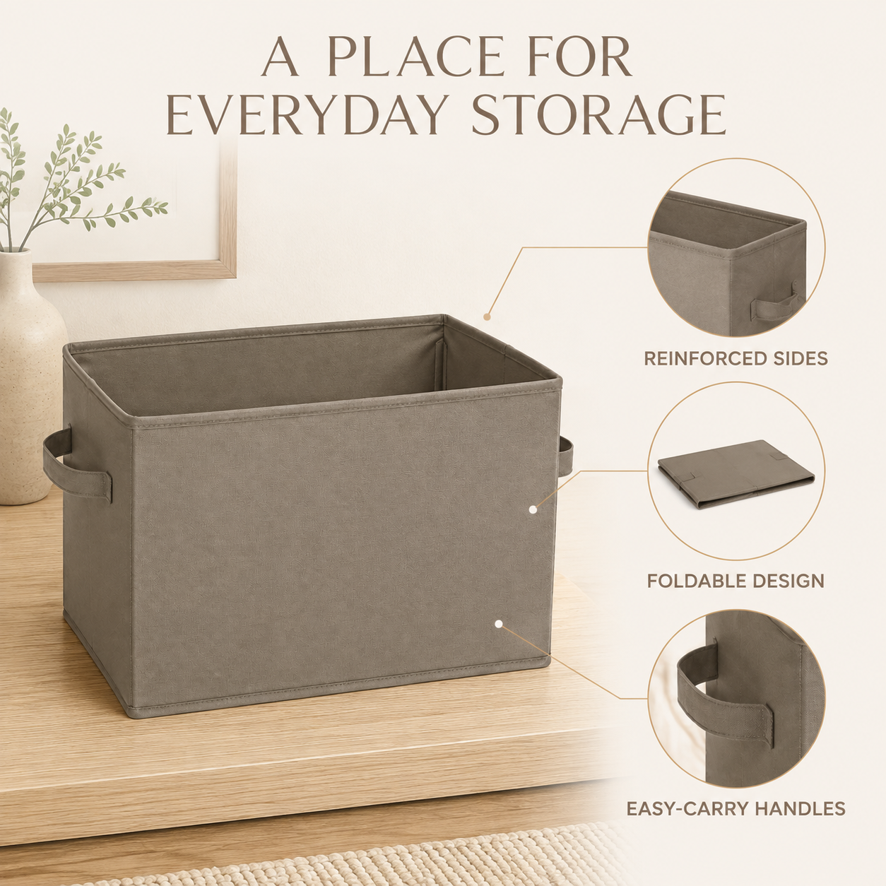 ShelfNest Foldable Closet Bin