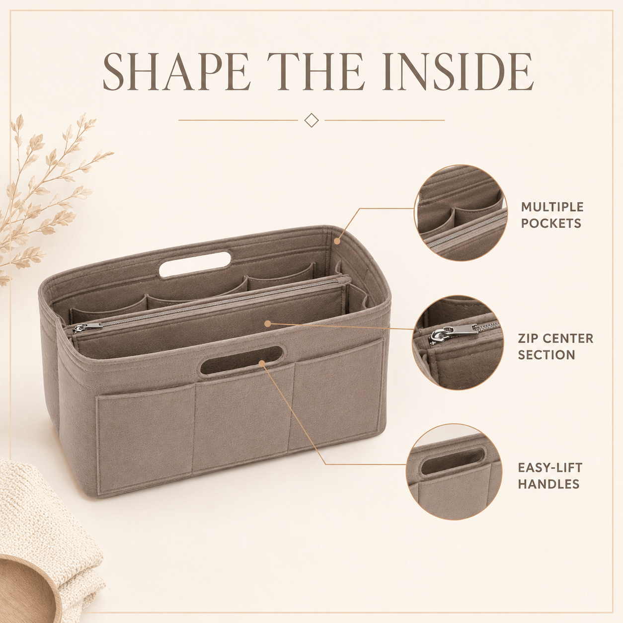 BagForm Handbag Support Insert