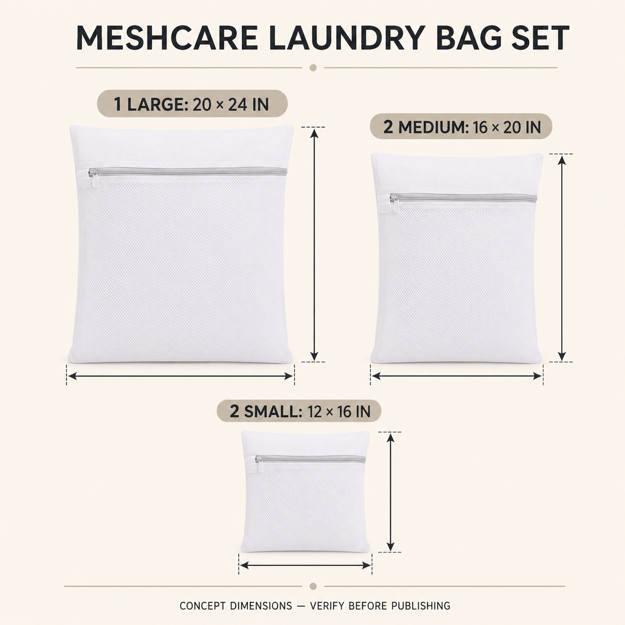 MeshCare Laundry Bag Set