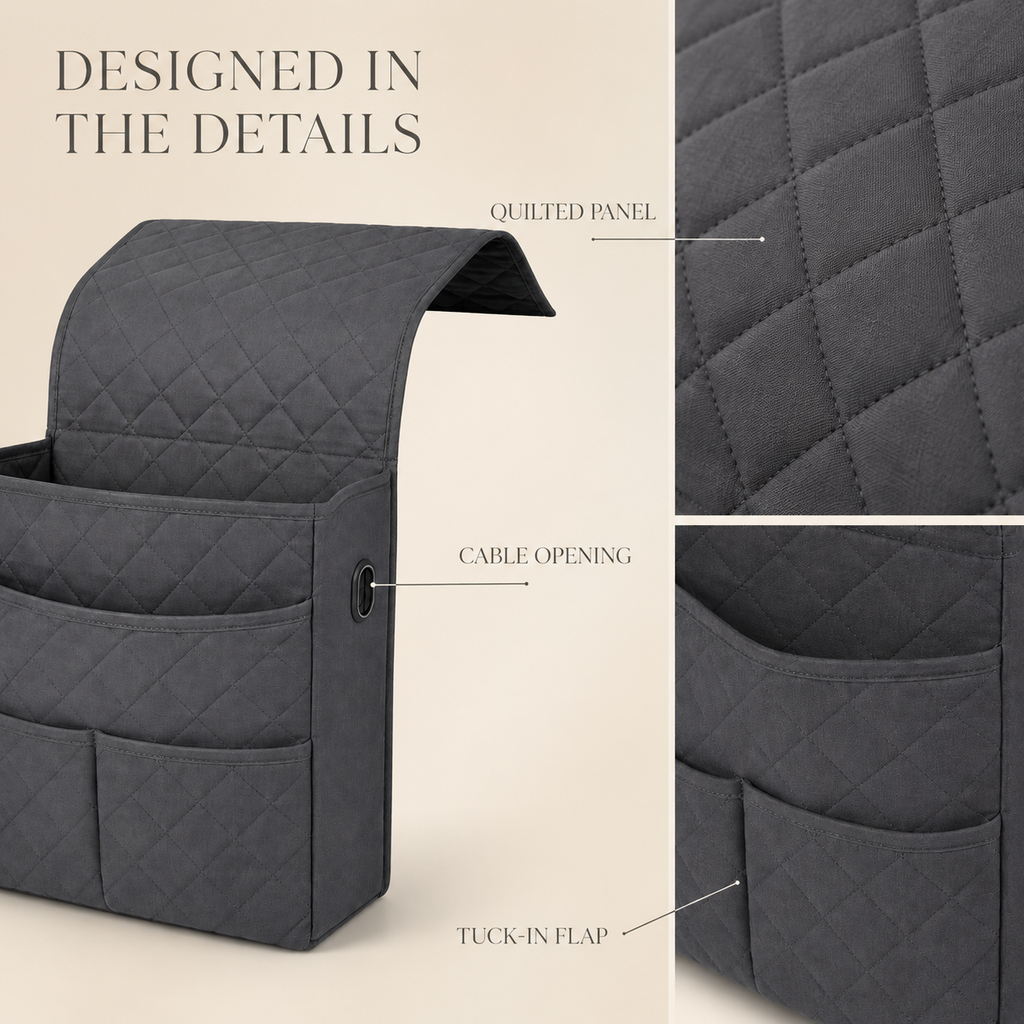 BedsideNest Pocket Organizer