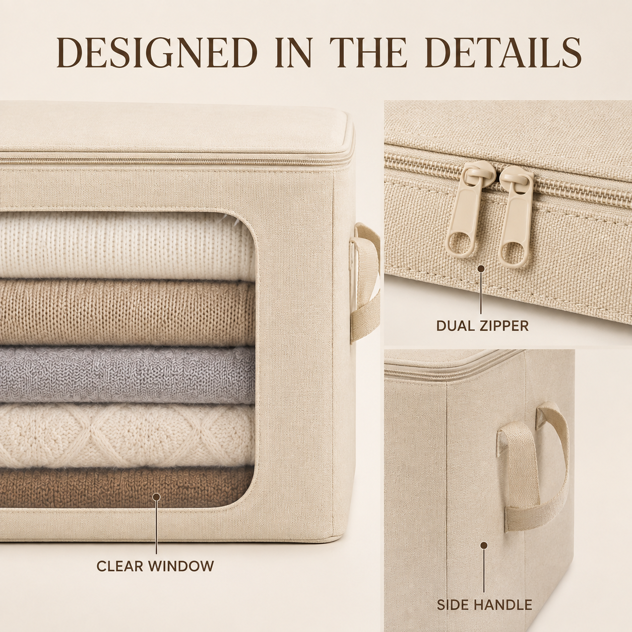 ClearView Sweater Storage Bin