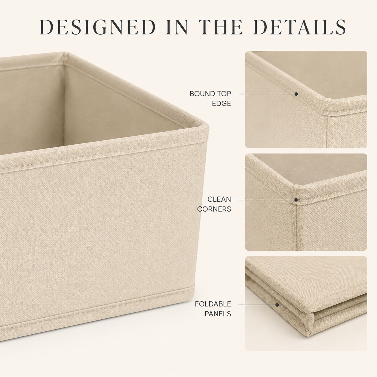 SoftGrid Fabric Drawer Organizer Set
